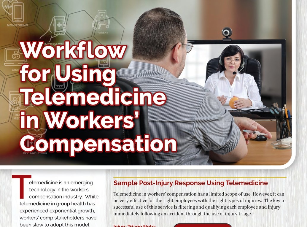 Workflow for Using Telemedicine in Workers' Compensation