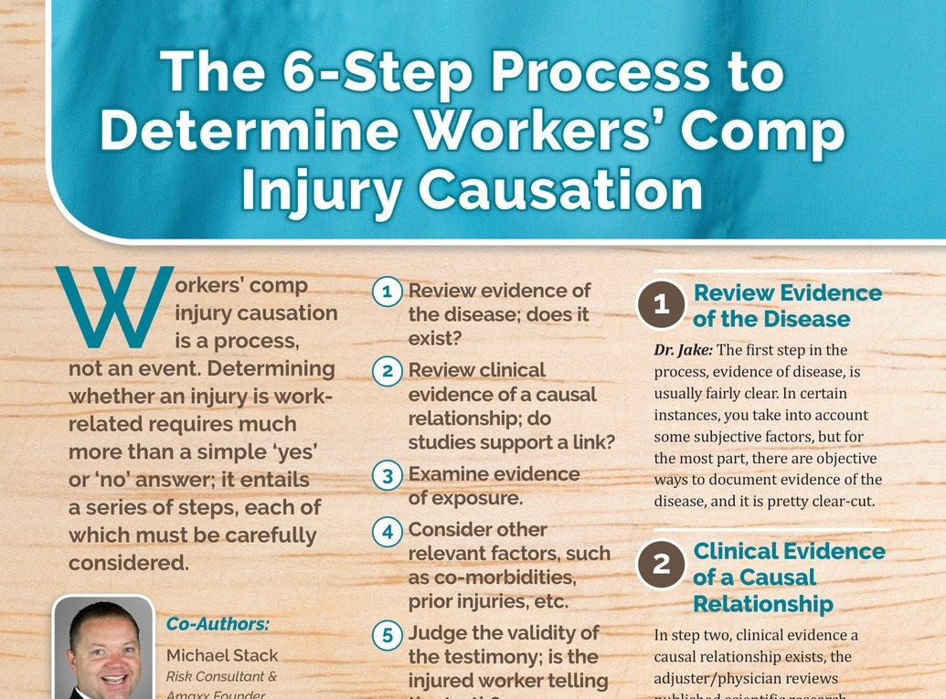 The 6-Step Process to Determine Workers' Comp Injury Causation