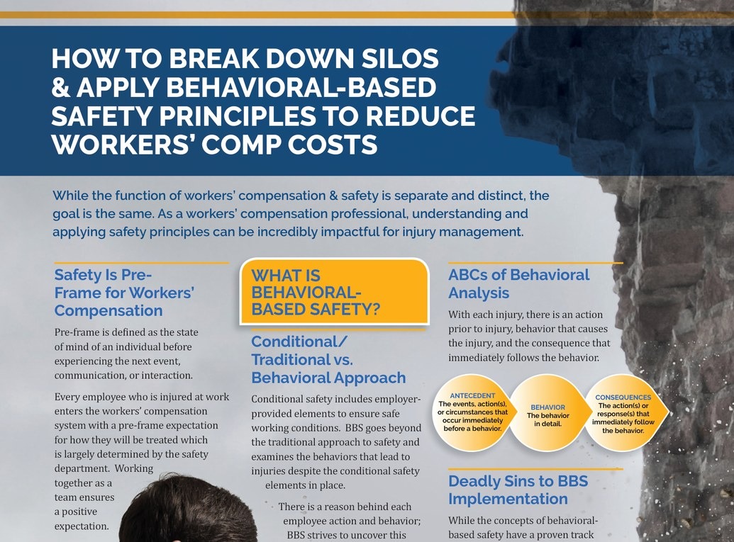 Core Elements of Behavior-Based Safety for Injury Management