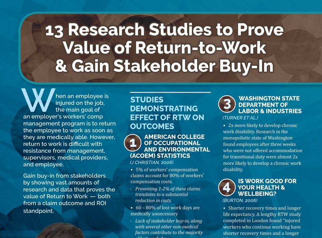 13 Research Studies That Prove the Value of Return to Work